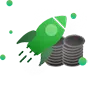 Risk-managed crypto investment pools icon